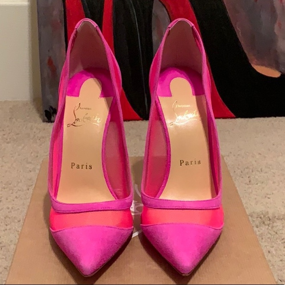 Christian Louboutin Galativi 100mm Mesh Pumps